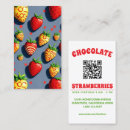 Search for chocolate strawberries business cards Strawberry