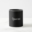 Search for solid white mugs Black