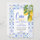 Search for amalfi coast bridal shower invitations Blue