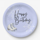 Search for ice skating paper plates Snowflakes