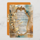 Search for oriental wedding invitations Gold