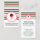 Search for chocolate strawberries business cards Strawberry