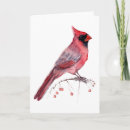 Search for birds new years cards Red cardinal