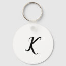 Search for letter design key rings Black