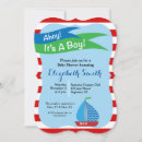 Search for red baby boy shower invitations Ahoy its a boy