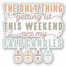 Search for scented candle stickers Thanksgiving