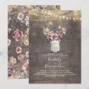 Search for mason jar birthday invitations Floral