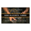 Search for blacksmith business cards Horseshoeing