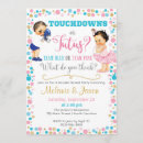 Search for football gender reveal invitations He or she