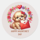 Search for valentine puppy stickers Cute