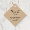 Search for rustic thank you wedding favour tags Stylish