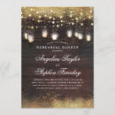 Search for glitter rehearsal dinner invitations Rustic
