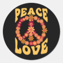 Search for groovy peace sign stickers 70s