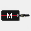 Search for firefighter luggage tags Thin red line