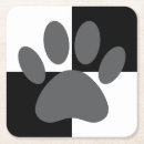 Search for paw print coasters Black