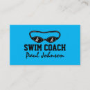 Search for swimming coach business cards Swimmer