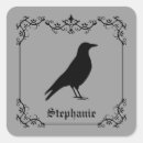 Search for birds silhouette stickers Black