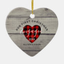 Search for first year engaged christmas tree decorations Heart