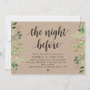 Search for greenery rehearsal dinner invitations The night before