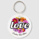 Search for bloom round key rings Nature inspired