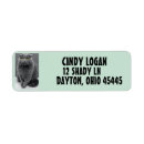 Search for grey cat return address labels Russian blue