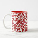 Search for damask coffee mugs White