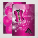 Search for corset hen party invitations Pink