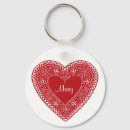 Search for vintage lace key rings Heart