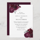Search for maroon white wedding invitations Roses