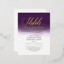 Search for purple watercolor invitations Script