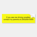 Search for unsafe bumper stickers Driver
