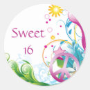 Search for pink peace sign stickers Fun