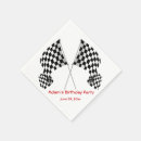 Search for checkered flag napkins Auto racing
