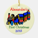 Search for train photo christmas tree decorations Boy