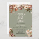 Search for cheers to 80 years invitations Pink