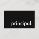Search for school principal business cards Education