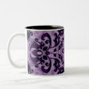 Search for purple damask mugs Elegant