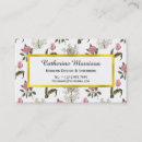 Search for old english business cards Floral
