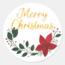 Search for poinsettia flowers stickers Festive