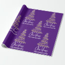Search for purple and gold christmas wrapping paper Tree