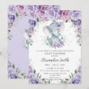 Search for purple elephant baby shower invitations Whimsical