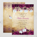 Search for pink butterfly sweet 16 invitations Vintage