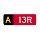 Search for aircraft return address labels Aviation