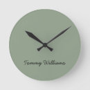 Search for sage green clocks Minimalist