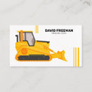 Search for bulldozer business cards Construction