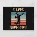 Search for smashing postcards Badminton