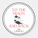 Search for love you to the moon stickers Celestial