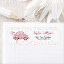 Search for cute car return address labels Baby shower