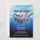 Search for pool 4th of july invitations Stars