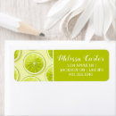 Search for fruit slices return address labels Lime